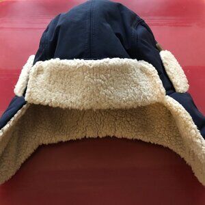 Hanna Anderson Boys Winter Blue & White Fleece Hat Size L 6-12 Years New.